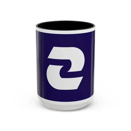 Flag of Komae Tokyo Japan - Accent Coffee Mug 15oz Black - Go Mug Yourself