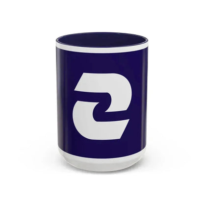 Flag of Komae Tokyo Japan - Accent Coffee Mug 15oz Navy - Go Mug Yourself
