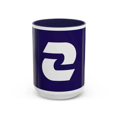 Flag of Komae Tokyo Japan - Accent Coffee Mug 15oz Navy - Go Mug Yourself