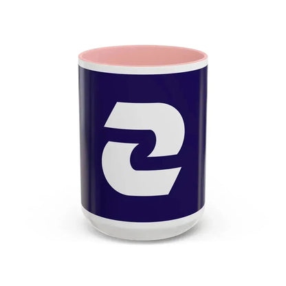 Flag of Komae Tokyo Japan - Accent Coffee Mug 15oz Pink - Go Mug Yourself