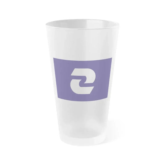 Flag of Komae Tokyo Japan - Frosted Pint Glass 16oz 16oz Frosted - Go Mug Yourself