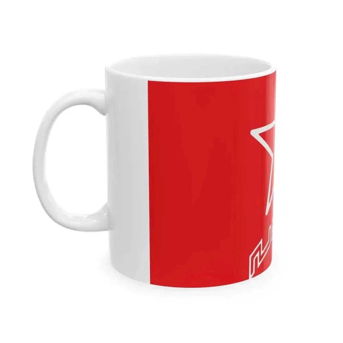 Flag of Komala (Iran) White Coffee Mug - Go Mug Yourself
