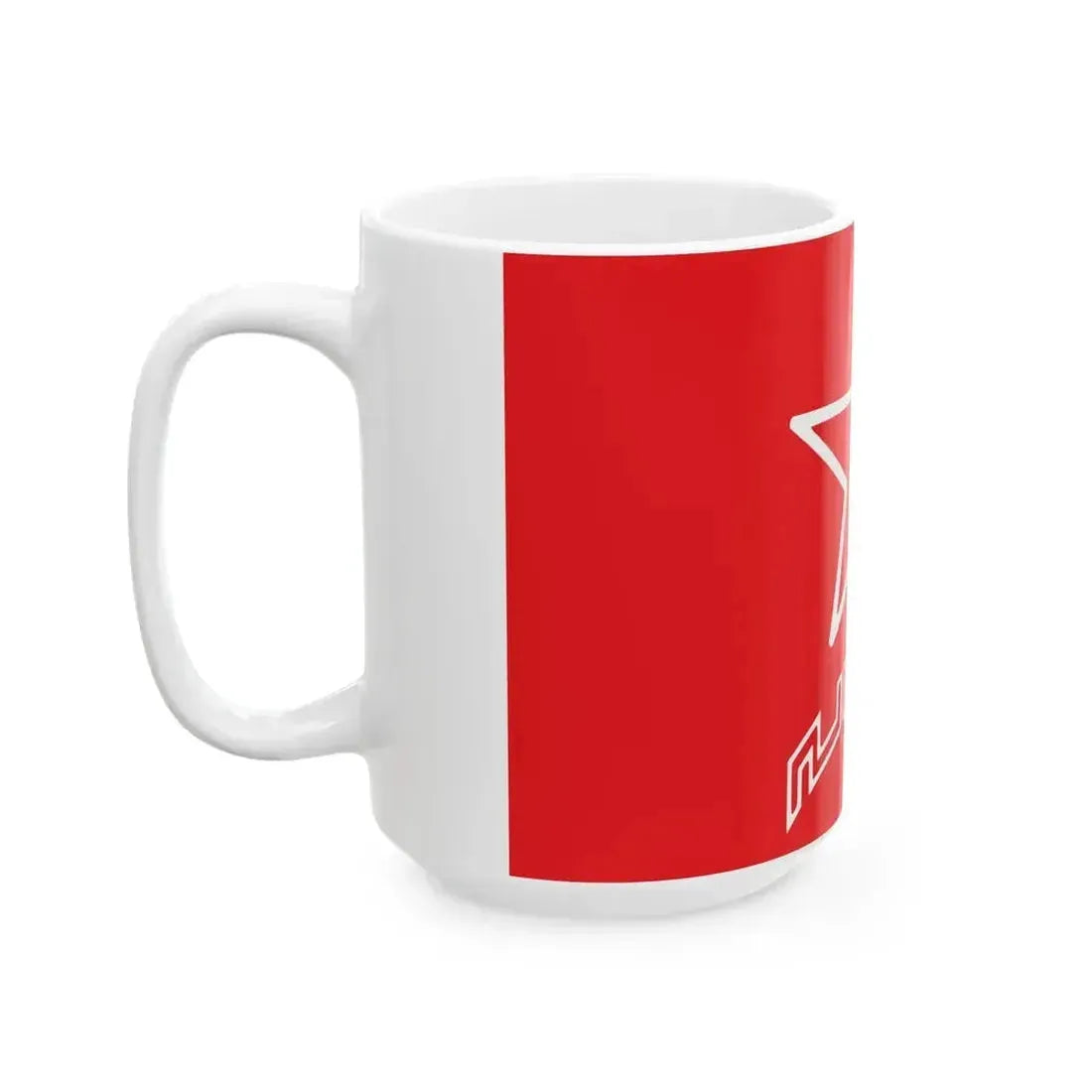 Flag of Komala (Iran) White Coffee Mug - Go Mug Yourself