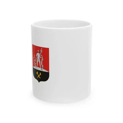 Flag of Komlo (Hungary) White Coffee Mug 11oz - Go Mug Yourself
