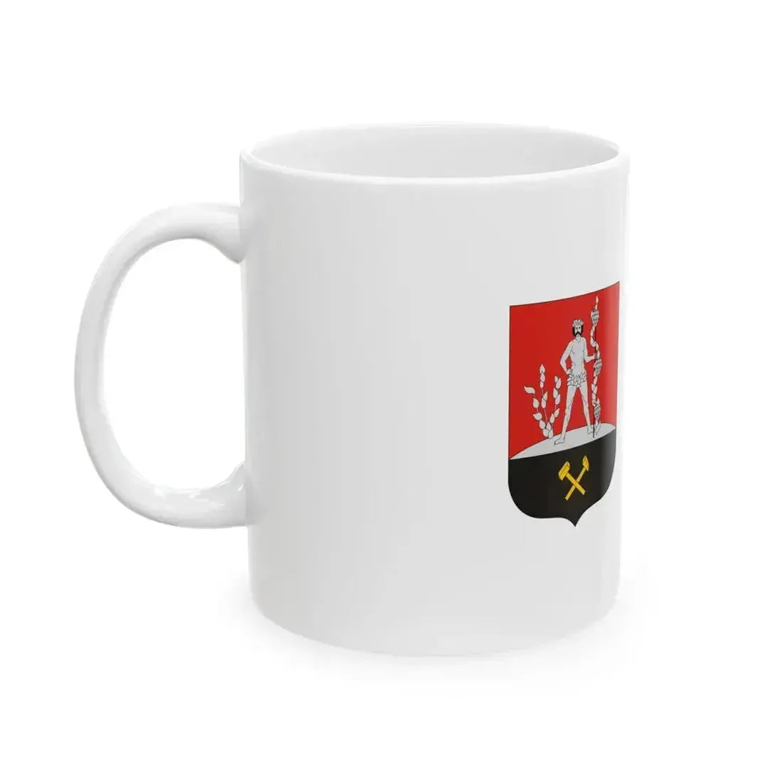 Flag of Komlo (Hungary) White Coffee Mug - Go Mug Yourself