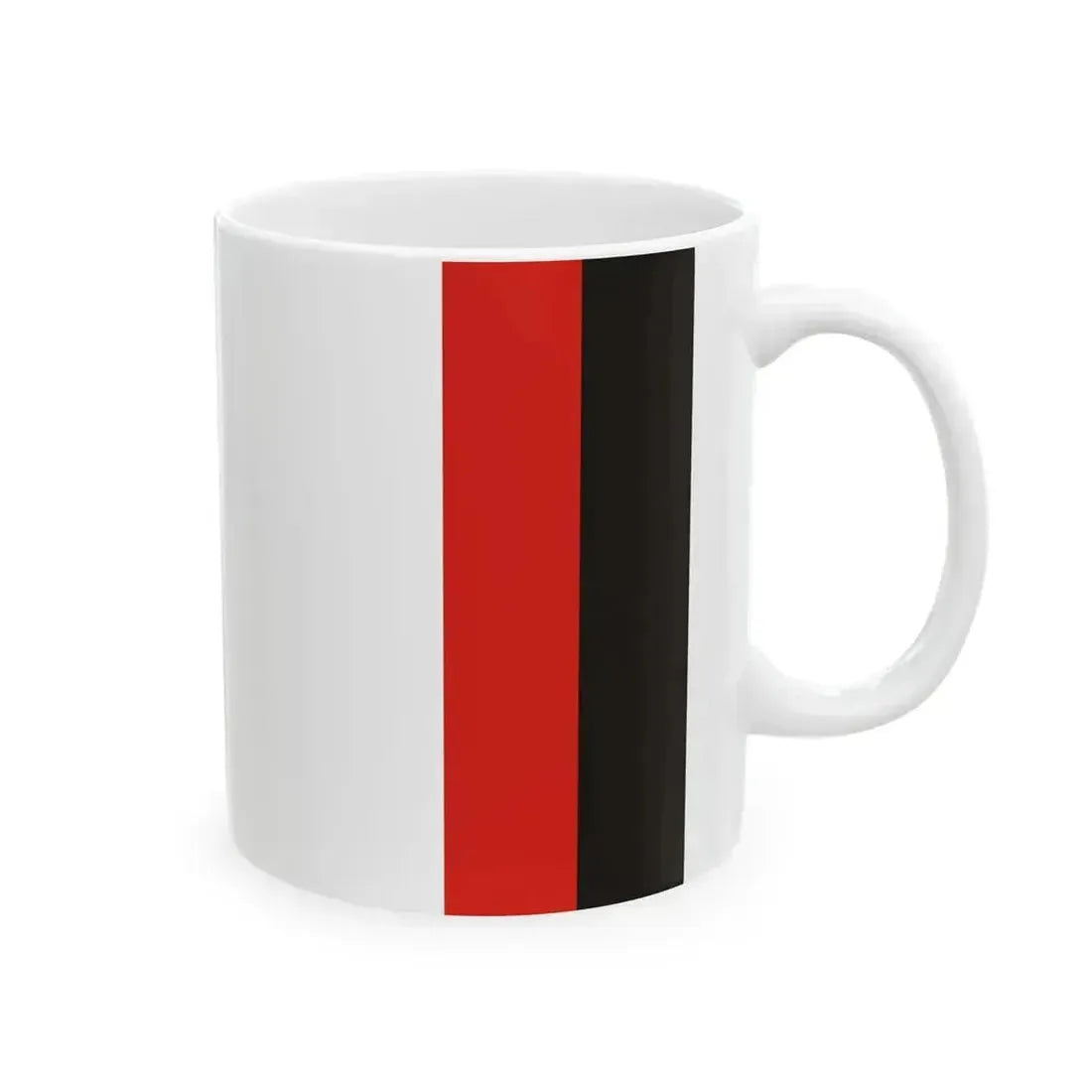 Flag of Komlo (Hungary) White Coffee Mug - Go Mug Yourself