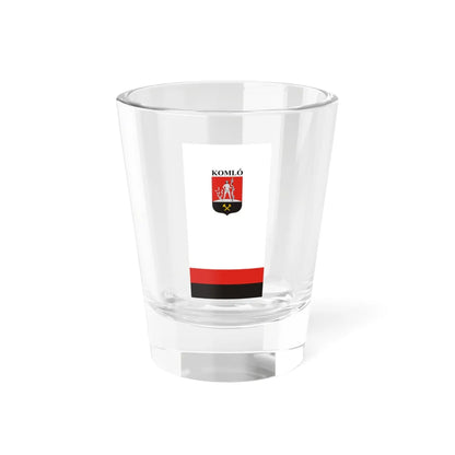 Flag of Komlo vertical (Hungary) Shot Glass 1.5oz 1.5oz - Go Mug Yourself