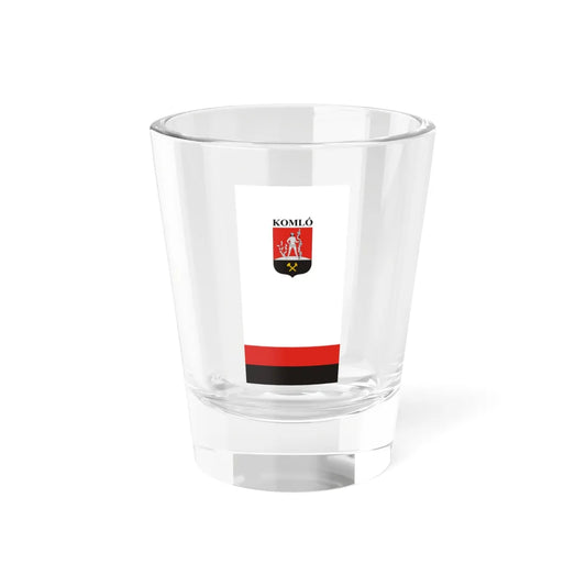Flag of Komlo vertical (Hungary) Shot Glass 1.5oz 1.5oz - Go Mug Yourself