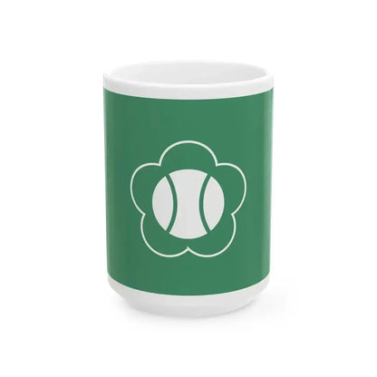 Flag of Komoro Nagano (Japan) White Coffee Mug 15oz - Go Mug Yourself