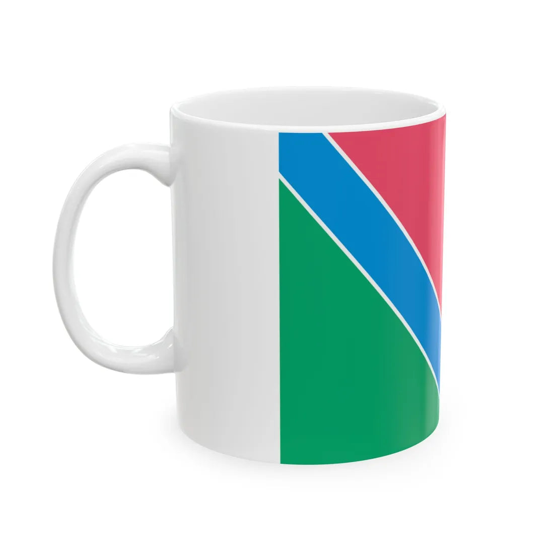 Flag of Kompaniivka raion (Ukraine) White Coffee Mug - Go Mug Yourself
