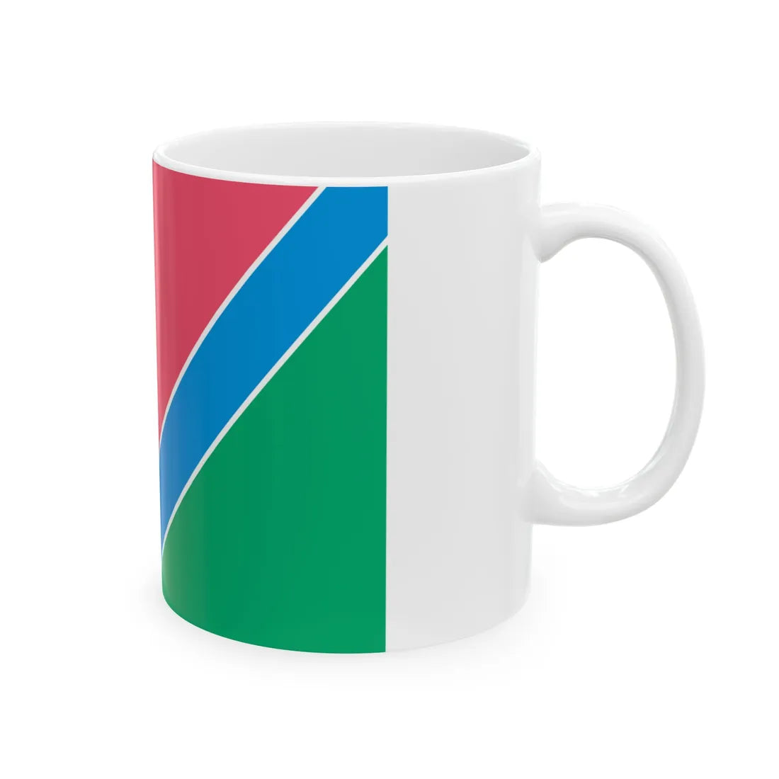 Flag of Kompaniivka raion (Ukraine) White Coffee Mug - Go Mug Yourself