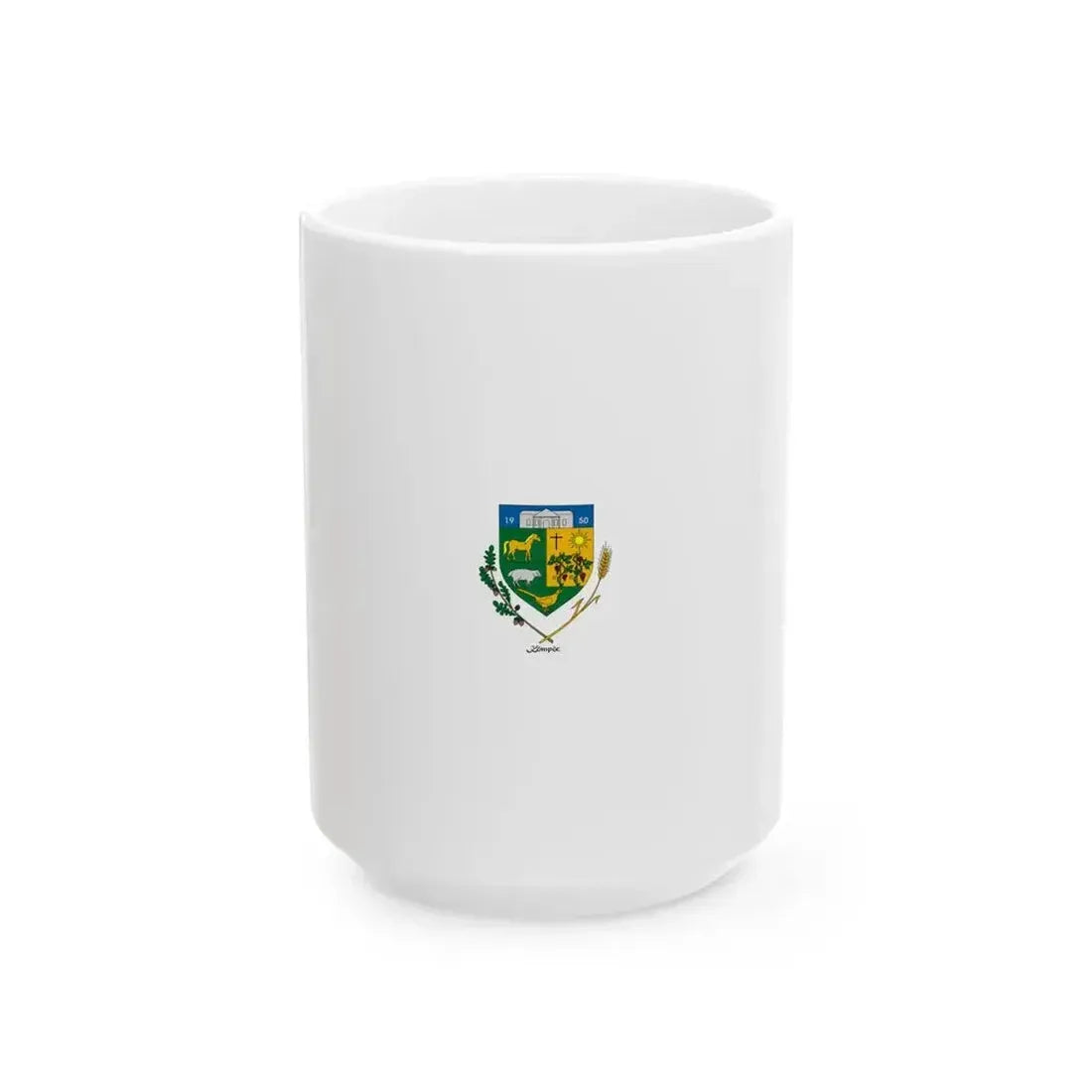 Flag of Kompoc vertical (Hungary) White Coffee Mug 15oz - Go Mug Yourself