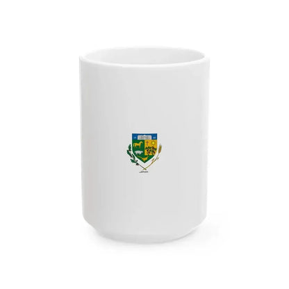 Flag of Kompoc vertical (Hungary) White Coffee Mug 15oz - Go Mug Yourself