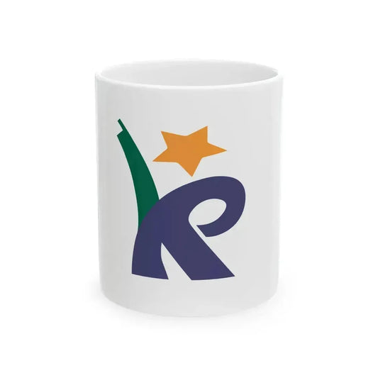 Flag of Konan Kochi (Japan) White Coffee Mug 11oz - Go Mug Yourself