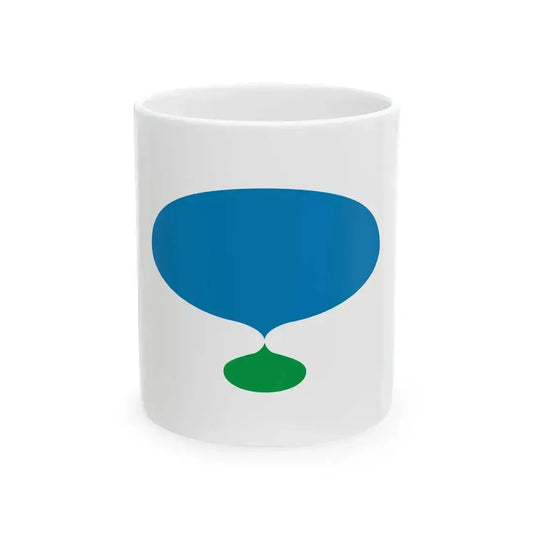 Flag of Konan Shiga (Japan) White Coffee Mug 11oz - Go Mug Yourself