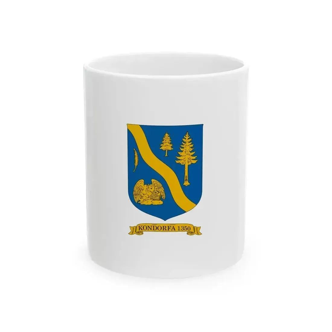 Flag of Kondorfa (Hungary) White Coffee Mug 11oz - Go Mug Yourself