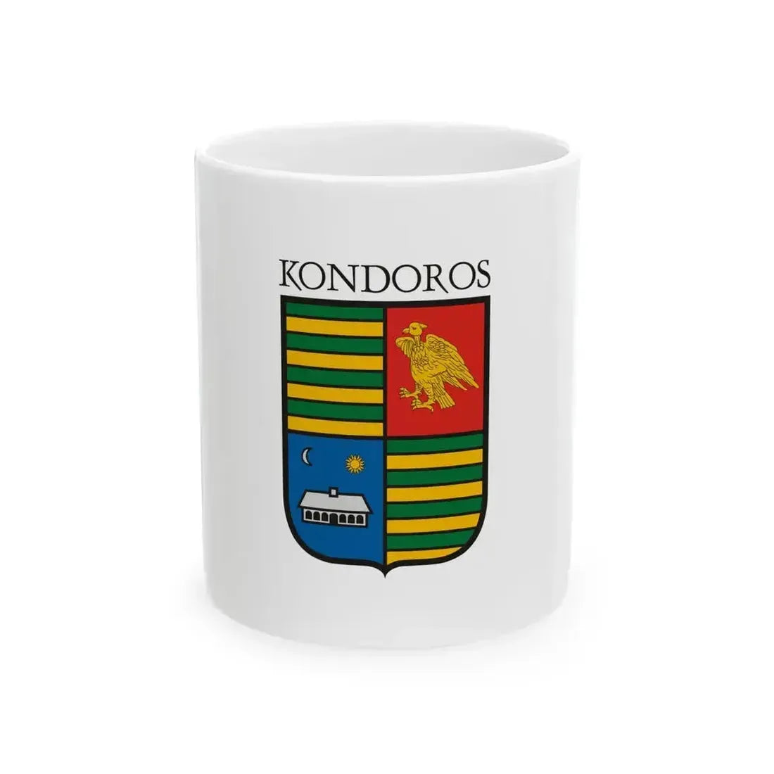 Flag of Kondoros (Hungary) White Coffee Mug 11oz - Go Mug Yourself
