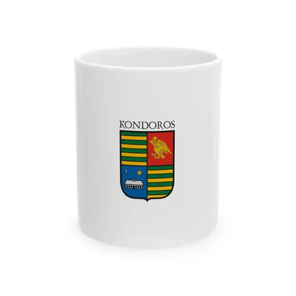 Flag of Kondoros vertical (Hungary) White Coffee Mug 11oz - Go Mug Yourself