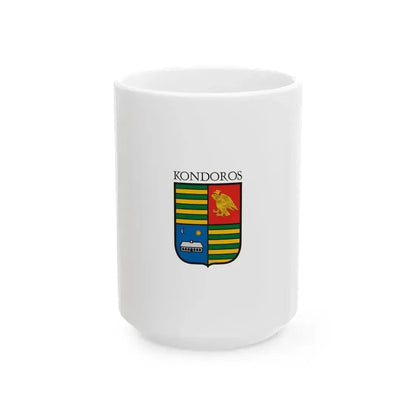 Flag of Kondoros vertical (Hungary) White Coffee Mug 15oz - Go Mug Yourself