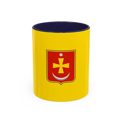 Flag of Konotop Ukraine - Accent Coffee Mug 11oz Navy - Go Mug Yourself