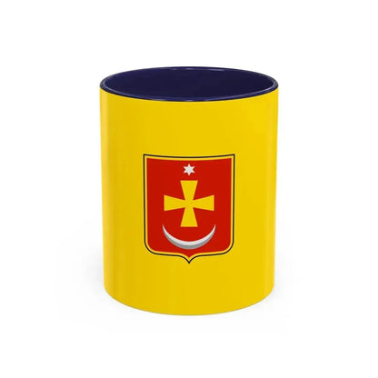 Flag of Konotop Ukraine - Accent Coffee Mug 11oz Navy - Go Mug Yourself