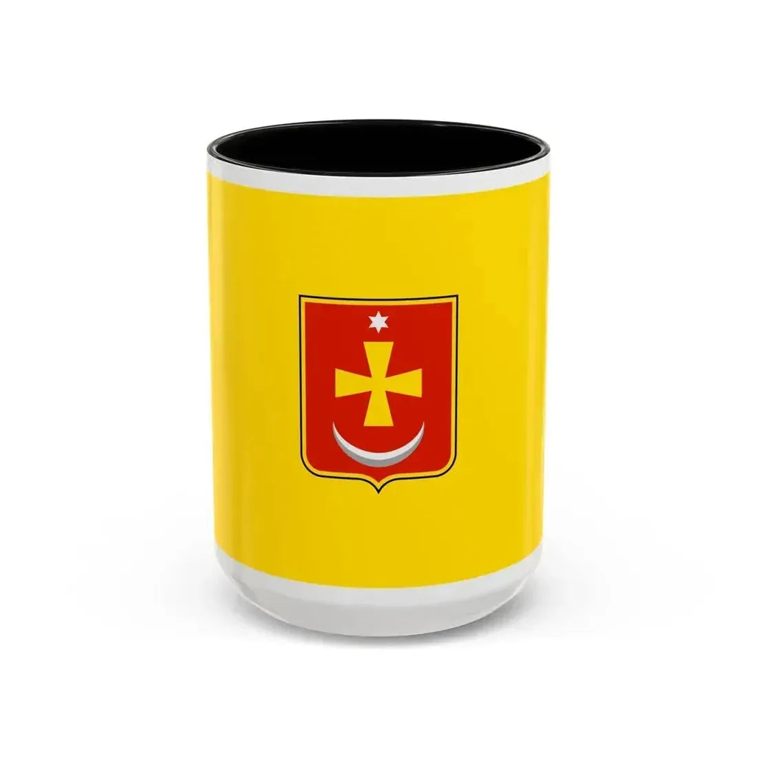 Flag of Konotop Ukraine - Accent Coffee Mug 15oz Black - Go Mug Yourself