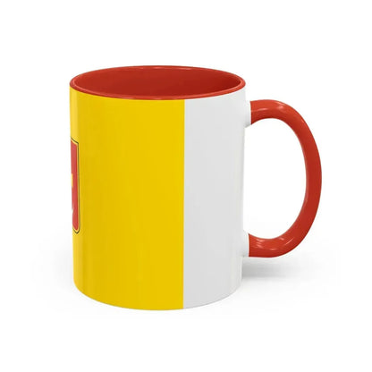 Flag of Konotop Ukraine - Accent Coffee Mug - Go Mug Yourself