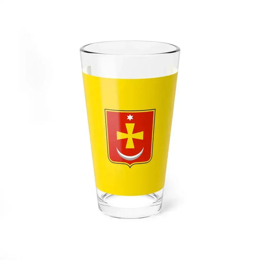 Flag of Konotop Ukraine - Pint Glass 16oz 16oz - Go Mug Yourself