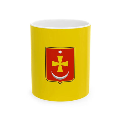 Flag of Konotop Ukraine - White Coffee Mug 11oz - Go Mug Yourself
