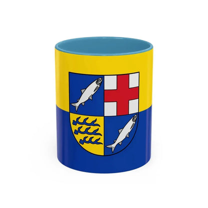 Flag of Konstanz Germany - Accent Coffee Mug 11oz Light Blue - Go Mug Yourself