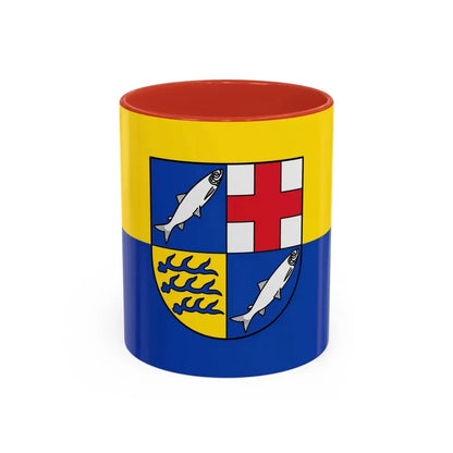 Flag of Konstanz Germany - Accent Coffee Mug 11oz Red - Go Mug Yourself