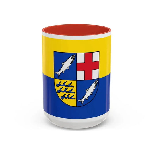 Flag of Konstanz Germany - Accent Coffee Mug 15oz Red - Go Mug Yourself