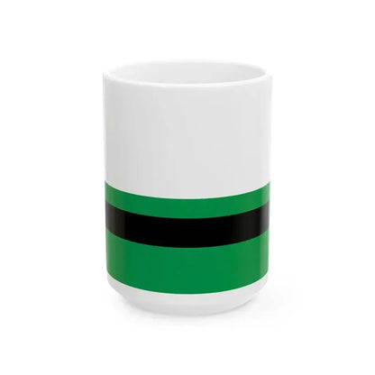 Flag of Kopys Belarus (Belarus) White Coffee Mug 15oz - Go Mug Yourself