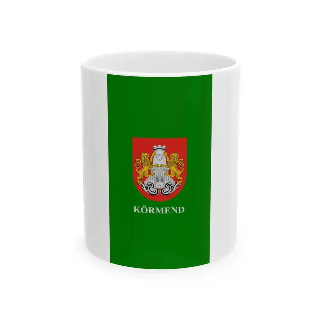 Flag of Kormend (Hungary) White Coffee Mug 11oz - Go Mug Yourself
