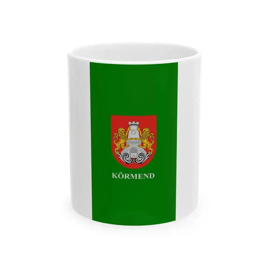 Flag of Kormend (Hungary) White Coffee Mug 11oz - Go Mug Yourself