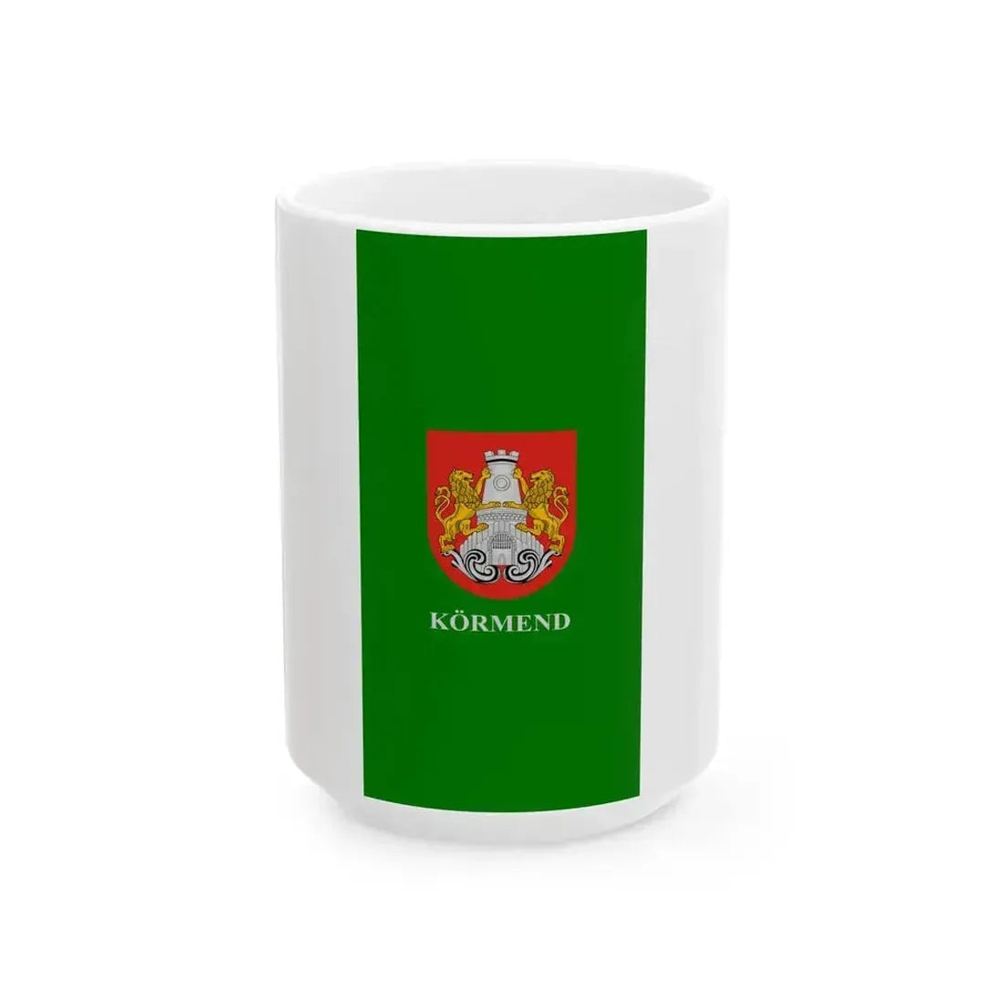 Flag of Kormend (Hungary) White Coffee Mug 15oz - Go Mug Yourself