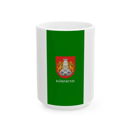 Flag of Kormend (Hungary) White Coffee Mug 15oz - Go Mug Yourself