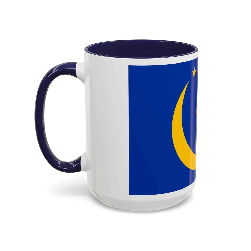 Flag of Koror Palau - Accent Coffee Mug - Go Mug Yourself