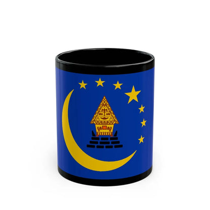 Flag of Koror Palau - Black Coffee Mug-11oz-Go Mug Yourself