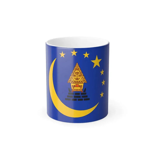 Flag of Koror Palau - Color Changing Coffee Mug 11oz - Go Mug Yourself