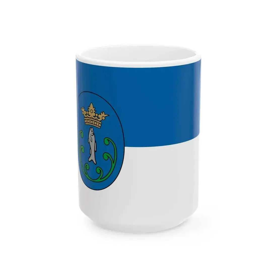 Flag of Korosladany (Hungary) White Coffee Mug 15oz - Go Mug Yourself