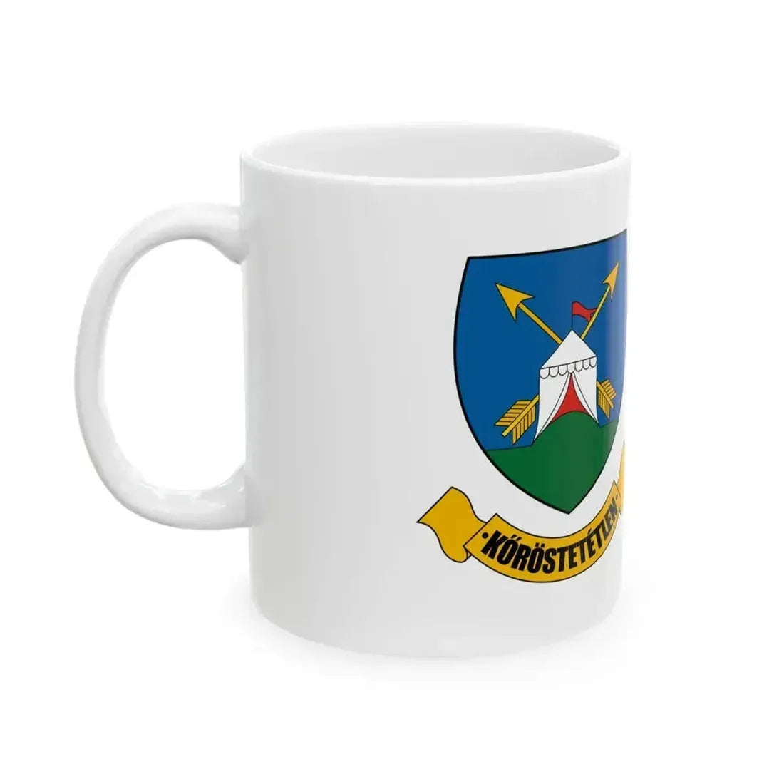 Flag of Korostetetlen (Hungary) White Coffee Mug - Go Mug Yourself