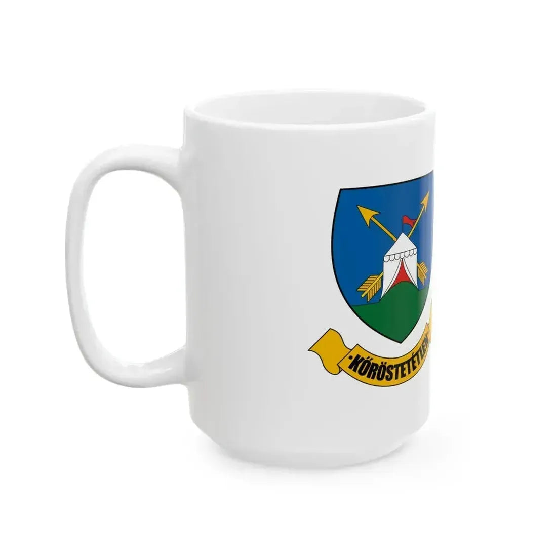 Flag of Korostetetlen (Hungary) White Coffee Mug - Go Mug Yourself