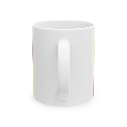 Flag of Kortessem (Belgium) White Coffee Mug-Go Mug Yourself