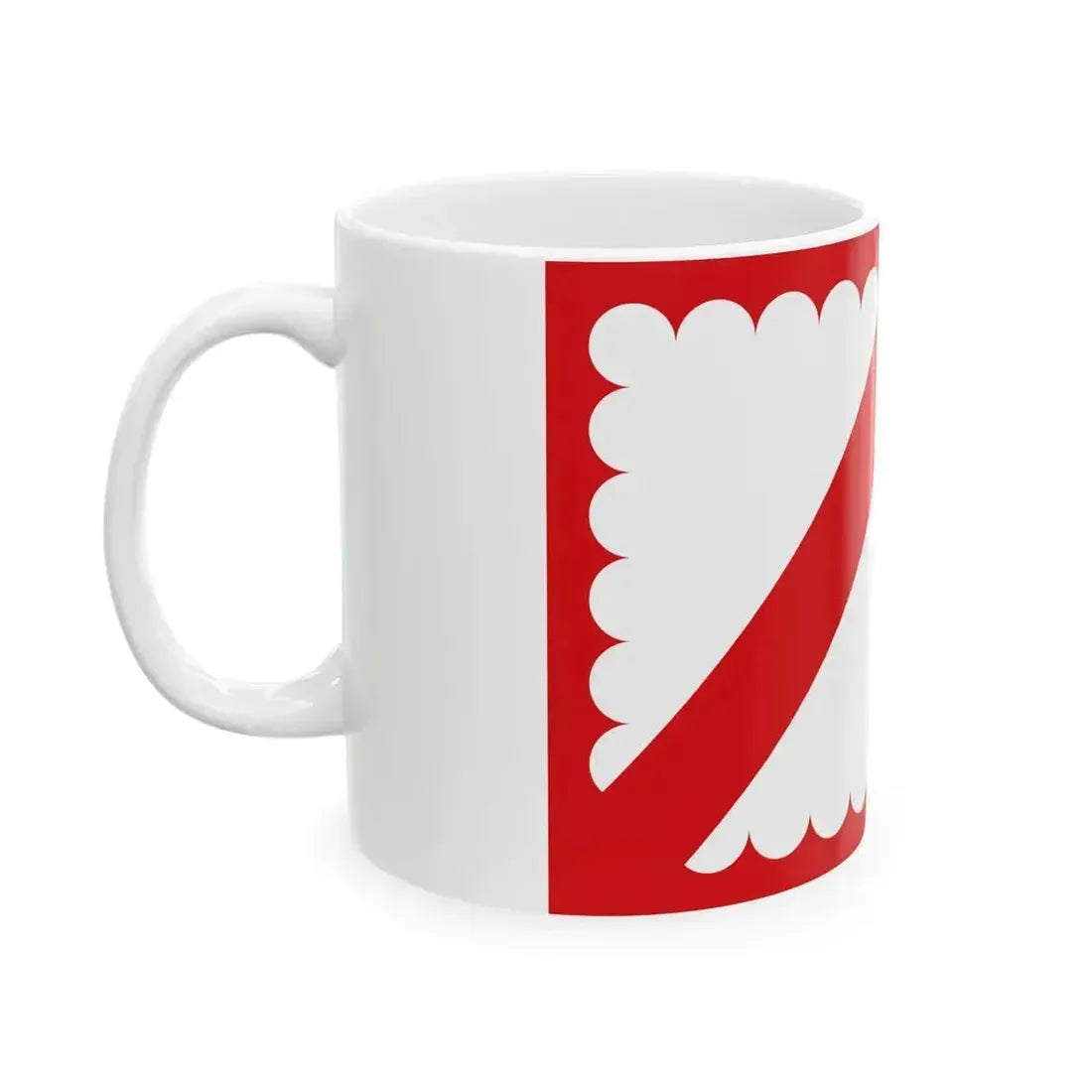 Flag of Kortrijk (Belgium) White Coffee Mug - Go Mug Yourself