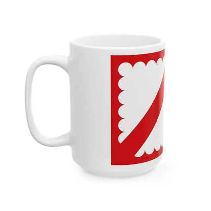 Flag of Kortrijk (Belgium) White Coffee Mug - Go Mug Yourself