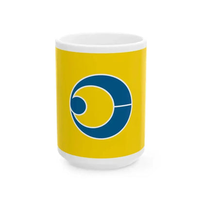 Flag of Kosai Shizuoka (Japan) White Coffee Mug 15oz - Go Mug Yourself