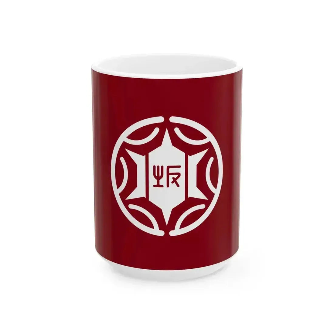 Flag of Kosaka Akita (Japan) White Coffee Mug 15oz - Go Mug Yourself