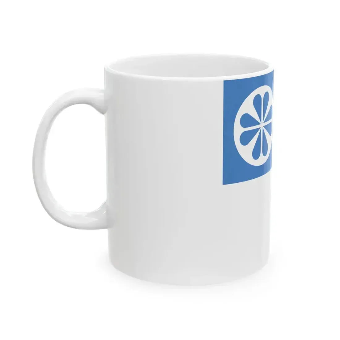 Flag of Kose Parish Harju County Estonia (Estonia) White Coffee Mug - Go Mug Yourself