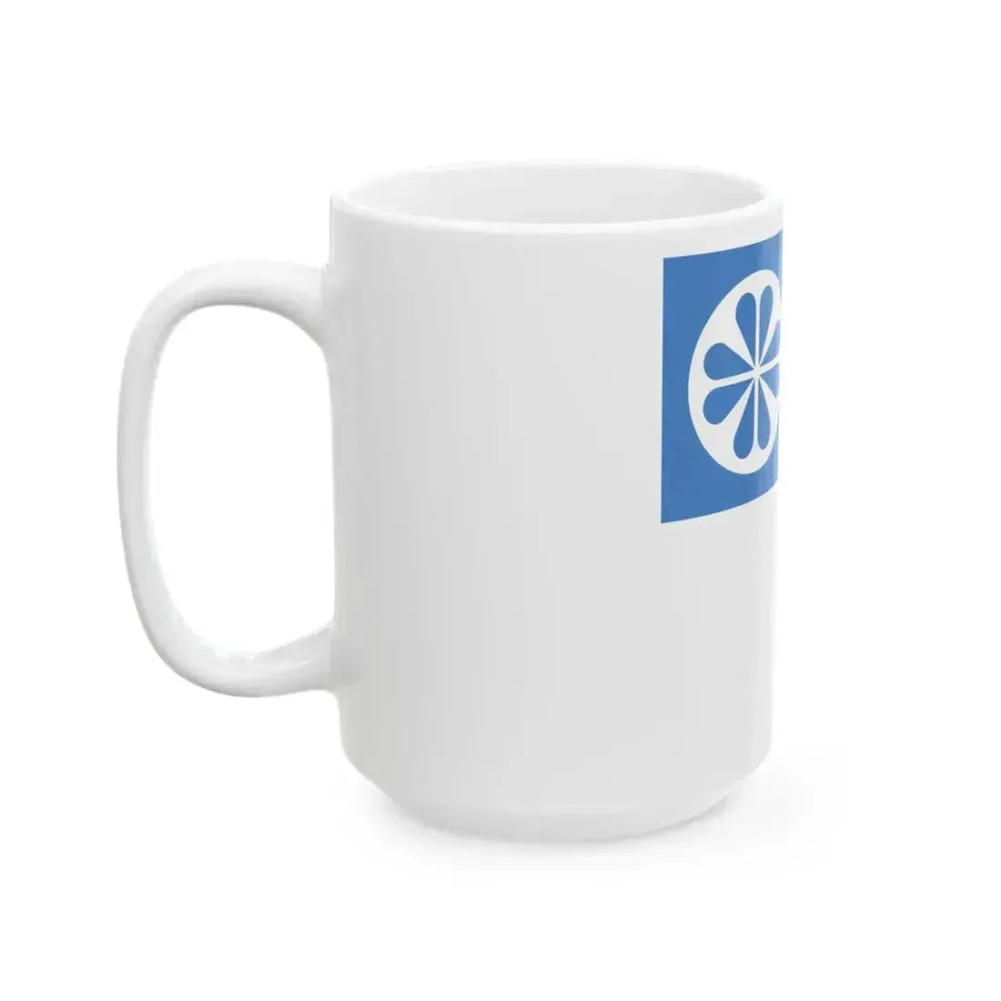 Flag of Kose Parish Harju County Estonia (Estonia) White Coffee Mug - Go Mug Yourself